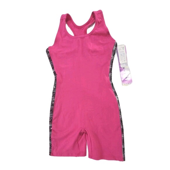 VTG Gilda Marx 80s Pink Racerback Cotton Unitard Biketard Dance Size XS (Y/J) - Picture 14 of 15